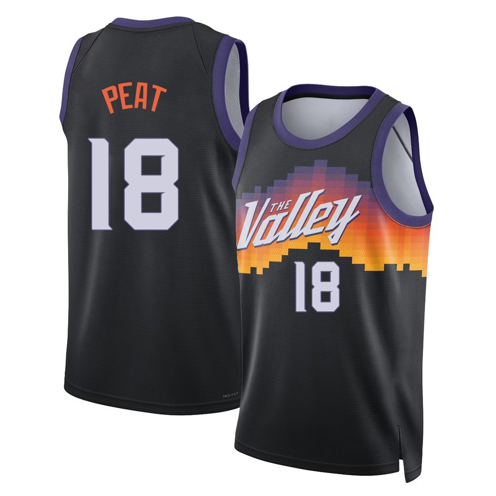 Phoenix #18 Peat Player Basketball Sleeveless Black Jersey Koa For Adult Youth