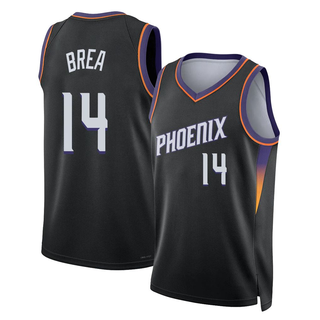 Phoenix #14 Brea Player Basketball Sleeveless Black Jersey Koby For Adult Youth