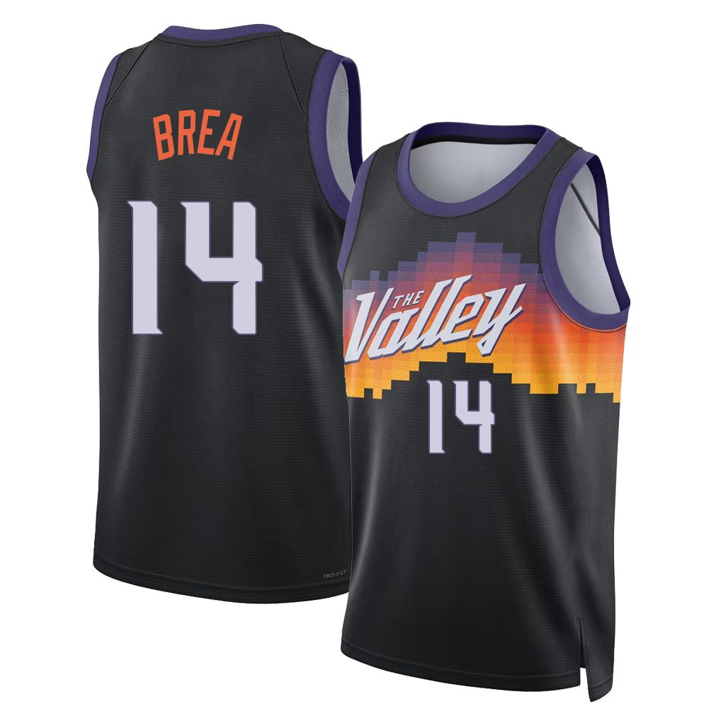 Phoenix #14 Brea Player Basketball Sleeveless Black Jersey Koby For Adult Youth