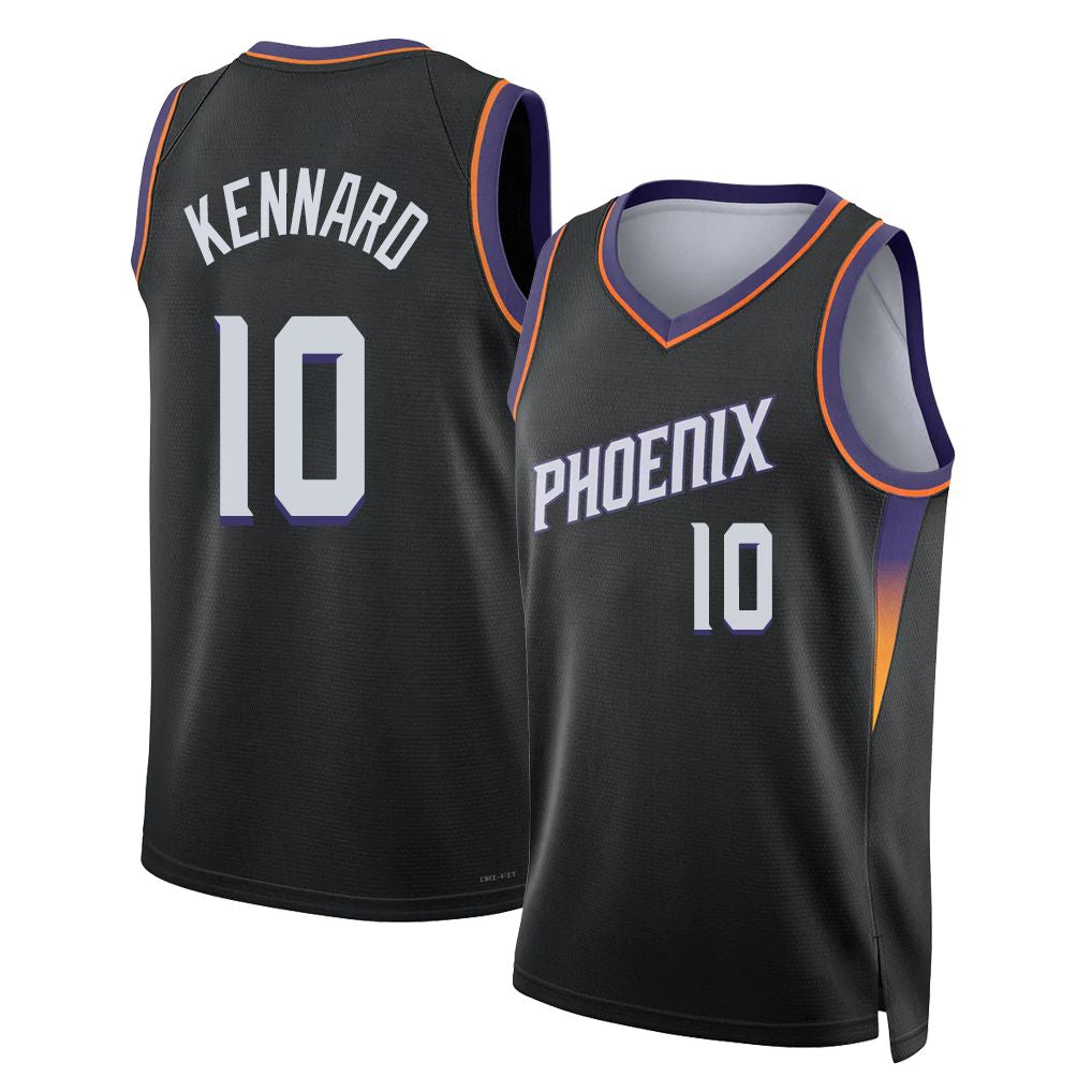 Phoenix #10 Kennard Player Basketball Sleeveless Black Jersey Luke For Adult Youth