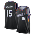 Phoenix #15 Williams Player Basketball Sleeveless Black Jersey Mark For Adult Youth