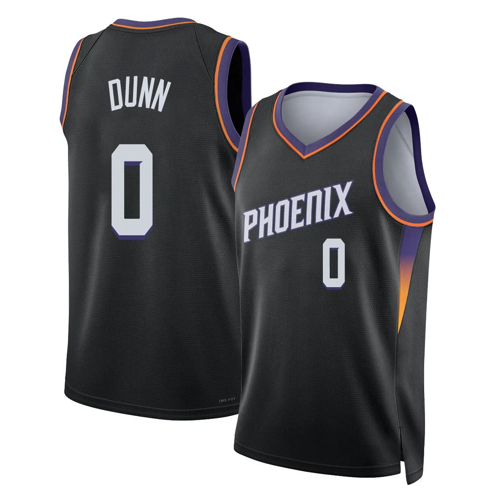 Phoenix #0 Dunn Player Basketball Sleeveless Black Jersey Ryan For Adult Youth