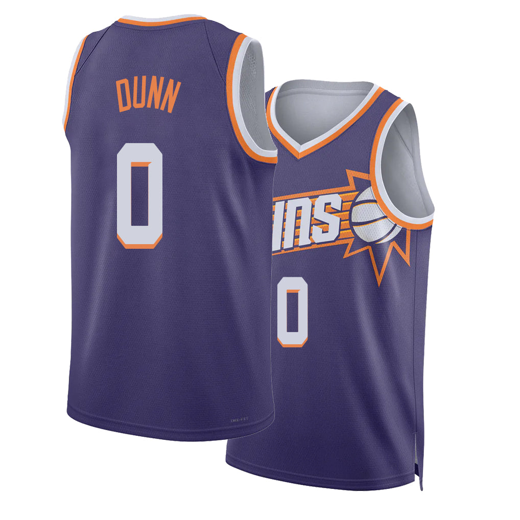 Phoenix #0 Dunn Player Basketball Sleeveless Purple Jersey Ryan For Adult Youth