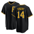 Pittsburgh #14 Eisert Player Baseball Short Sleeve Black Jersey Brandon For Men Women Youth Gift