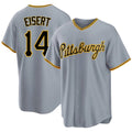 Pittsburgh #14 Eisert Player Baseball Short Sleeve Gray Jersey Brandon For Men Women Youth Gift