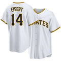 Pittsburgh #14 Eisert Player Baseball Short Sleeve White Jersey Brandon For Men Women Youth Gift