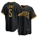 Pittsburgh #5 Lowe Player Baseball Short Sleeve Black Jersey Brandon For Men Women Youth Gift