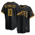 Pittsburgh #10 Reynolds Player Baseball Short Sleeve Black Jersey Bryan For Men Women Youth Gift