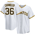 Pittsburgh #36 Chandler Player Baseball Short Sleeve White Jersey Bubba For Men Women Youth Gift