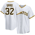 Pittsburgh #32 Davis Player Baseball Short Sleeve White Jersey Henry For Men Women Youth Gift