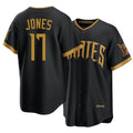 Pittsburgh #17 Jones Player Baseball Short Sleeve Black Jersey Jared For Men Women Youth Gift