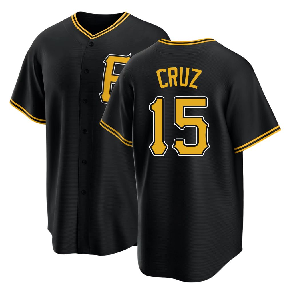Pittsburgh #15 Cruz Player Baseball Short Sleeve Black Jersey Oneil For Men Women Youth Gift
