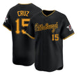 Pittsburgh #15 Cruz Player Baseball Short Sleeve Black Jersey Oneil For Men Women Youth Gift
