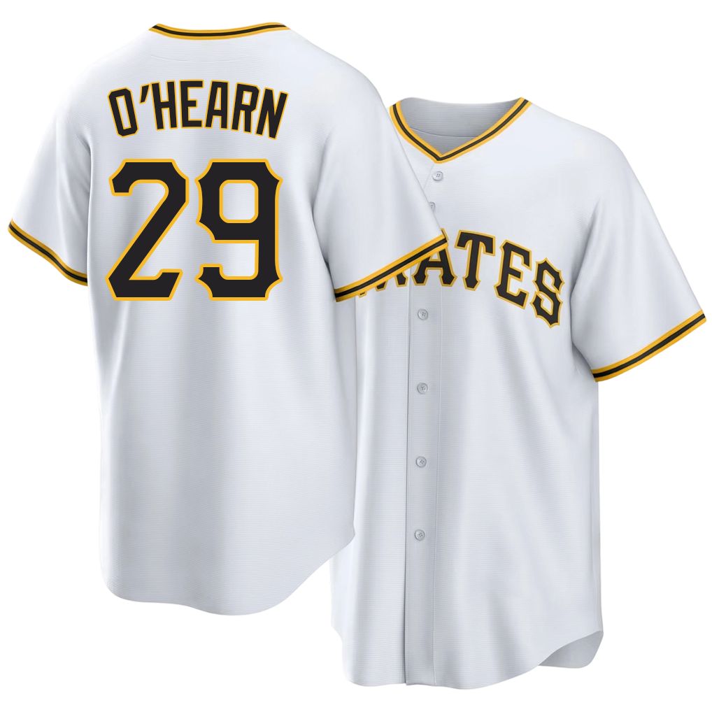 Pittsburgh #29 O'Hearn Player Baseball Short Sleeve White Jersey Ryan For Men Women Youth Gift