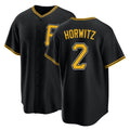 Pittsburgh #2 Horwitz Player Baseball Short Sleeve Black Jersey Spencer For Men Women Youth Gift