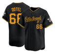 Pittsburgh #66 Dotel Player Baseball Short Sleeve Black Jersey Wilber For Men Women Youth Gift