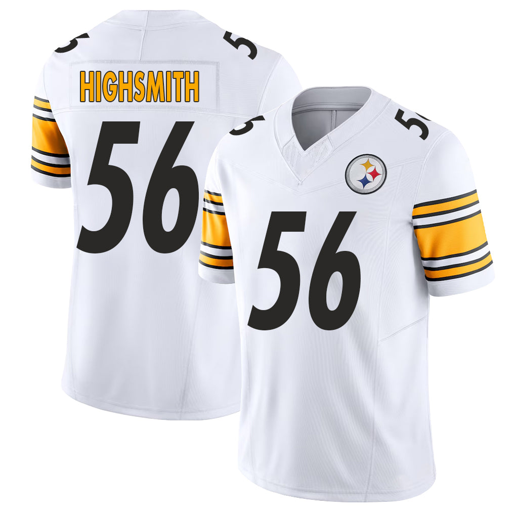 Pittsburgh #56 Highsmith Player Football V Neck Short Sleeve White Jersey Alex For Men Youth Women Gift