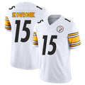 Pittsburgh #15 Skowronek Player Football V Neck Short Sleeve White Jersey Ben For Men Youth Women Gift