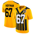 Pittsburgh #67 Hoffman Player Football V Neck Short Sleeve Gold Jersey Brock For Men Youth Women Gift