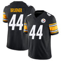 Pittsburgh #44 Bruener Player Football V Neck Short Sleeve Black Jersey Carson For Men Youth Women Gift