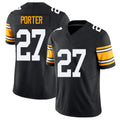 Pittsburgh #27 Porter Black Player Football V Neck Short Sleeve Jersey Daryl For Men Youth Women Gift