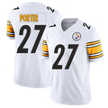 Pittsburgh #27 Porter Player Football V Neck Short Sleeve White Jersey Daryl For Men Youth Women Gift
