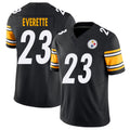Pittsburgh #23 Everette Player Football V Neck Short Sleeve Black Jersey Daylen For Men Youth Women Gift