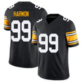 Pittsburgh #99 Harmon Black Player Football V Neck Short Sleeve Jersey Derrick For Men Youth Women Gift