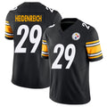 Pittsburgh #29 Heidenreich Player Football V Neck Short Sleeve Black Jersey Eli For Men Youth Women Gift