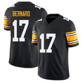 Pittsburgh #17 Bernard Black Player Football V Neck Short Sleeve Jersey Germie For Men Youth Women Gift