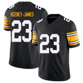 Pittsburgh #23 Keeney-James Black Player Football V Neck Short Sleeve Jersey Jakobie For Men Youth Women Gift
