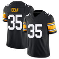 Pittsburgh #35 Dean Black Player Football V Neck Short Sleeve Jersey Jamel For Men Youth Women Gift