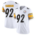 Pittsburgh #92 Harrison Player Football V Neck Short Sleeve White Jersey James For Men Youth Women Gift