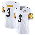 Pittsburgh #3 Brisker Player Football V Neck Short Sleeve White Jersey Jaquan For Men Youth Women Gift