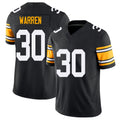 Pittsburgh #30 Warren Black Player Football V Neck Short Sleeve Jersey Jaylen For Men Youth Women Gift