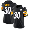 Pittsburgh #30 Warren Player Football V Neck Short Sleeve Black Jersey Jaylen For Men Youth Women Gift
