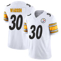 Pittsburgh #30 Warren Player Football V Neck Short Sleeve White Jersey Jaylen For Men Youth Women Gift