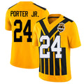 Pittsburgh #24 Porter Jr. Player Football V Neck Short Sleeve Gold Jersey Joey For Men Youth Women Gift