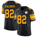 Pittsburgh #82 Stallworth Player Football V Neck Short Sleeve Jersey Black John For Men Youth Women Gift