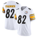Pittsburgh #82 Stallworth Player Football V Neck Short Sleeve White Jersey John For Men Youth Women Gift
