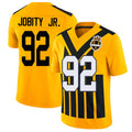Pittsburgh #92 Jobity Jr. Player Football V Neck Short Sleeve Gold Jersey Kevin For Men Youth Women Gift