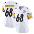 Pittsburgh #68 Greenwood Player Football V Neck Short Sleeve White Jersey L.C. For Men Youth Women Gift