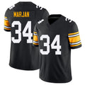 Pittsburgh #34 Marjan Black Player Football V Neck Short Sleeve Jersey Laith For Men Youth Women Gift