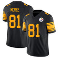 Pittsburgh #81 McRee Player Football V Neck Short Sleeve Jersey Black Lake For Men Youth Women Gift