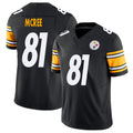 Pittsburgh #81 McRee Player Football V Neck Short Sleeve Black Jersey Lake For Men Youth Women Gift