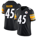 Pittsburgh #45 Mason Player Football V Neck Short Sleeve Black Jersey Lance For Men Youth Women Gift