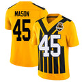 Pittsburgh #45 Mason Player Football V Neck Short Sleeve Gold Jersey Lance For Men Youth Women Gift