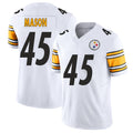 Pittsburgh #45 Mason Player Football V Neck Short Sleeve White Jersey Lance For Men Youth Women Gift