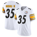 Pittsburgh #35 Nichols III Player Football V Neck Short Sleeve White Jersey Lew For Men Youth Women Gift