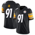 Pittsburgh #91 Lee Player Football V Neck Short Sleeve Black Jersey Logan For Men Youth Women Gift